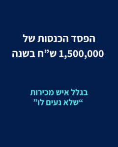 הגדלת מכירות ושיפור רווחיות