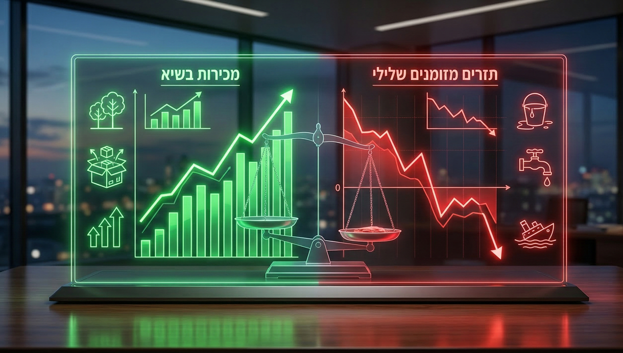 הרווח הגולמי שהופך לתזרים מזומנים שלילי